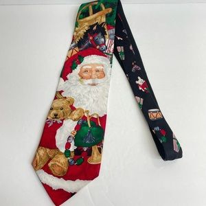 Hallmark Holiday Traditions Santa Clause Christmas Men’s Tie Necktie Season